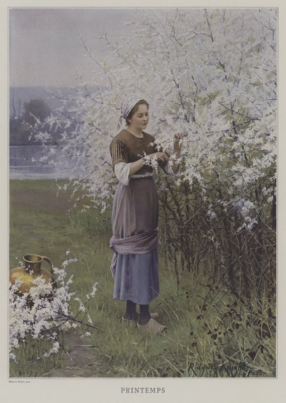 Printemps (Primavera) (cor litho) de European School