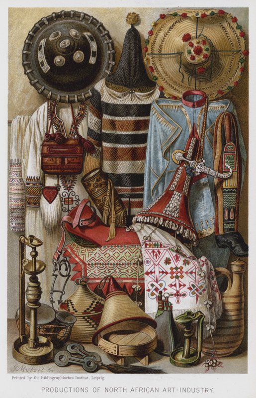 Produções da Arte-Indústria Norte-Africana (chromolitho) de European School