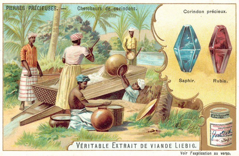 Prospecção de safiras e rubis (chromolitho) de European School