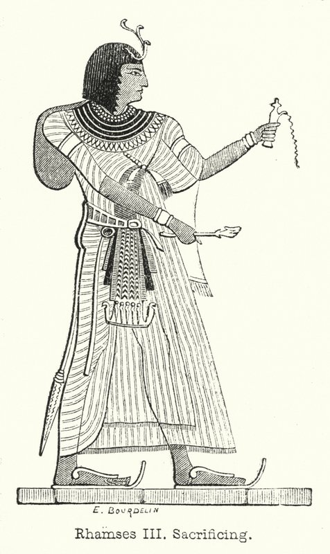 Sacrifício de Ramsés III (gravura) de European School