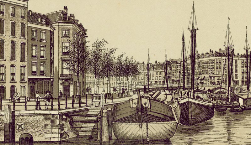 Roterdão: The Geldersche Kade (litografia) de European School
