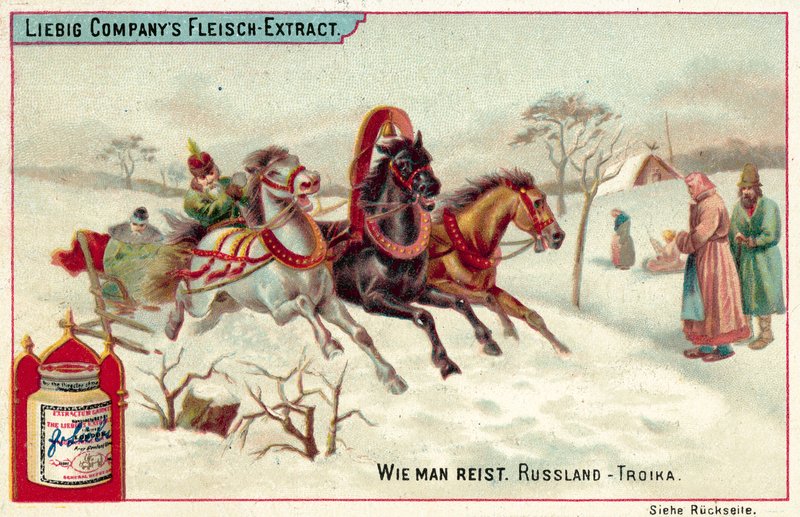 Tróica russa (chromolitho) de European School
