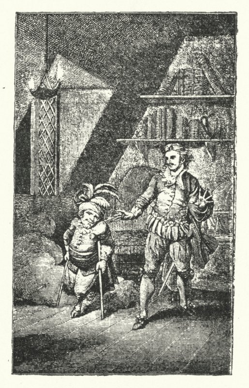 Cena de Der krumme Teufel, a primeira ópera de Joseph Haydn (gravura) de European School