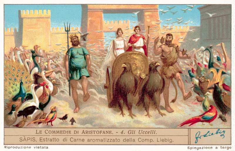 Cena de The Birds (chromolitho) de European School