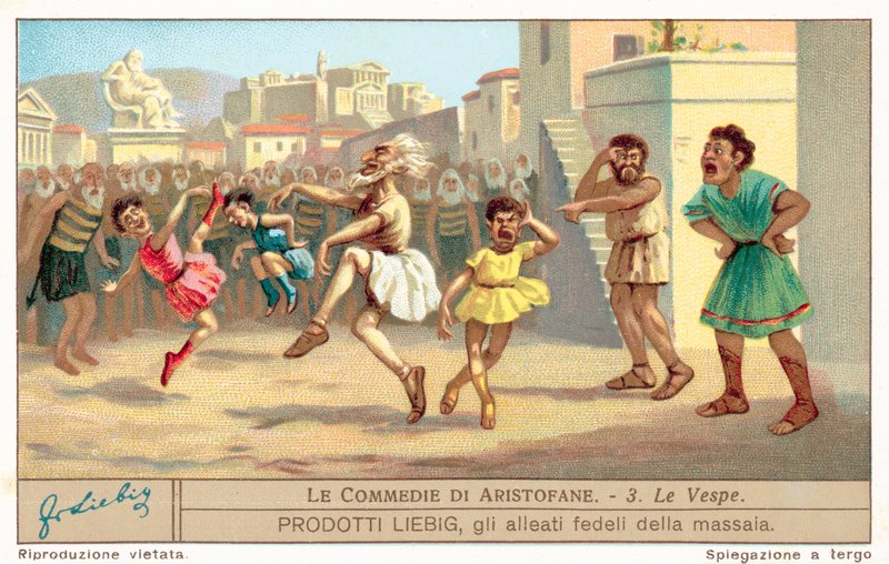 Cena de The Wasps (chromolitho) de European School