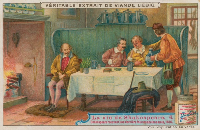 Shakespeare recebendo seus velhos amigos pela última vez de European School