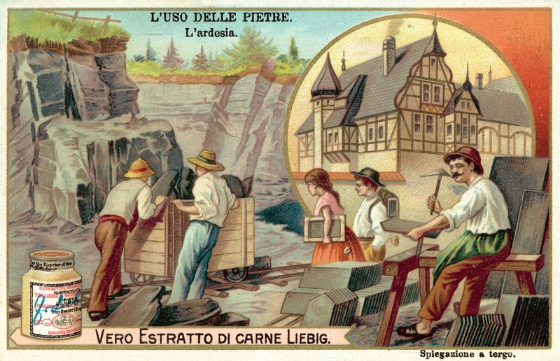Ardósia (chromolitho) de European School