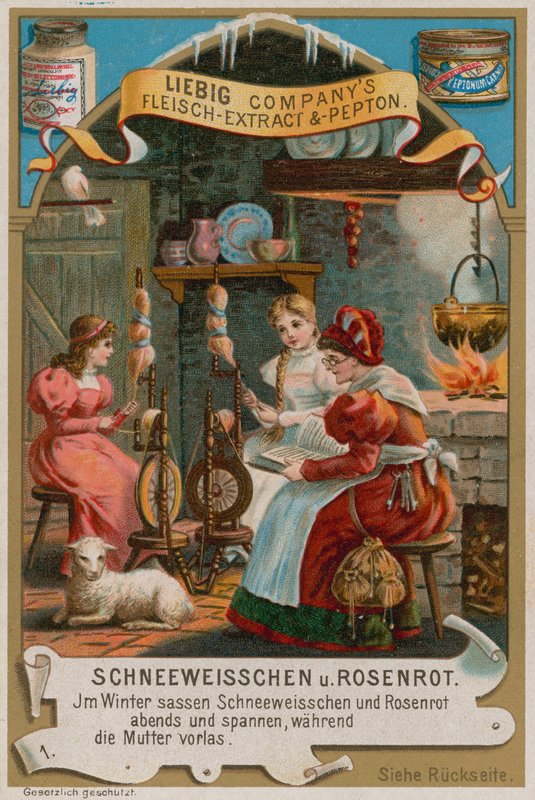 Branca de Neve e Rosa Vermelha Girando com a Mãe de European School