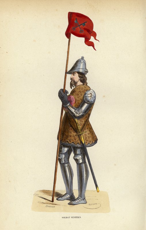 Soldat Venitien (gravação a cores) de European School