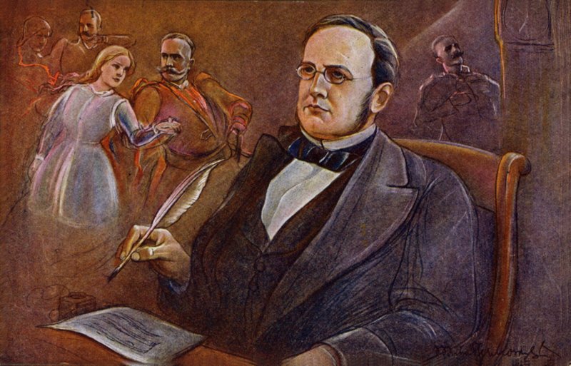 Stanislaw Moniuszko, compositor polaco e bielorrusso (litografia a cores) de European School