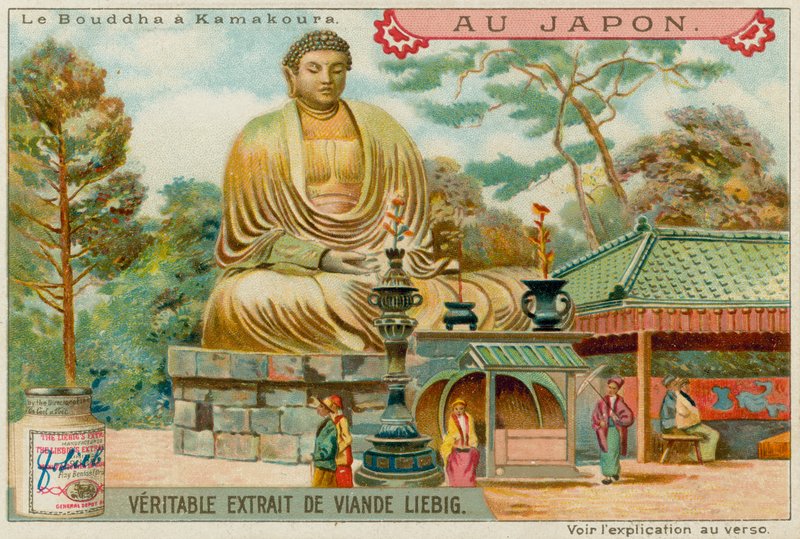 Estátua, de, buddha, em, kamakura de European School
