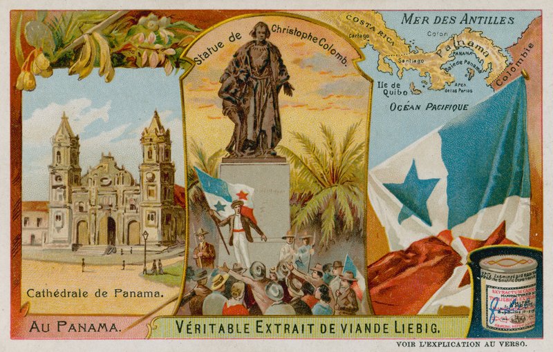 Estátua, de, christopher columbus, antilhas, e, panamá, catedral de European School