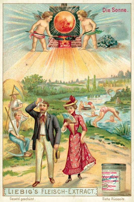 Tempo ensolarado (chromolitho) de European School