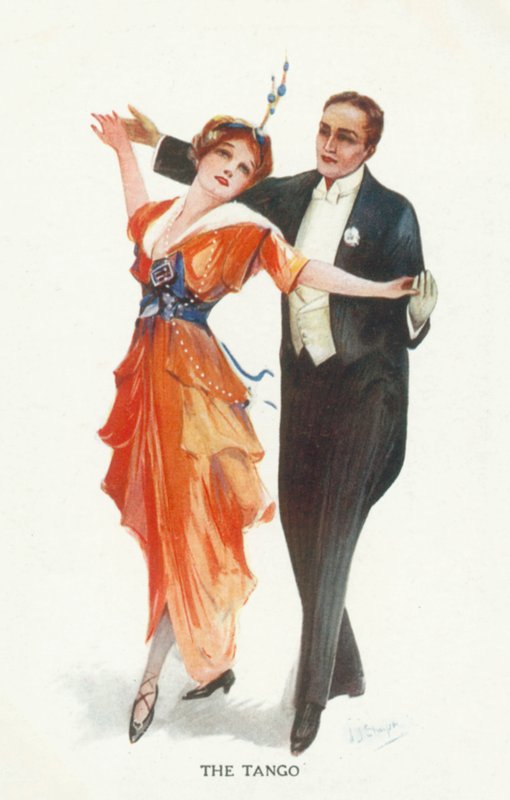 Tango (litografia a cores) de European School