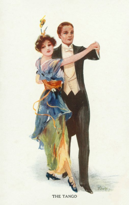 Tango (litografia a cores) de European School