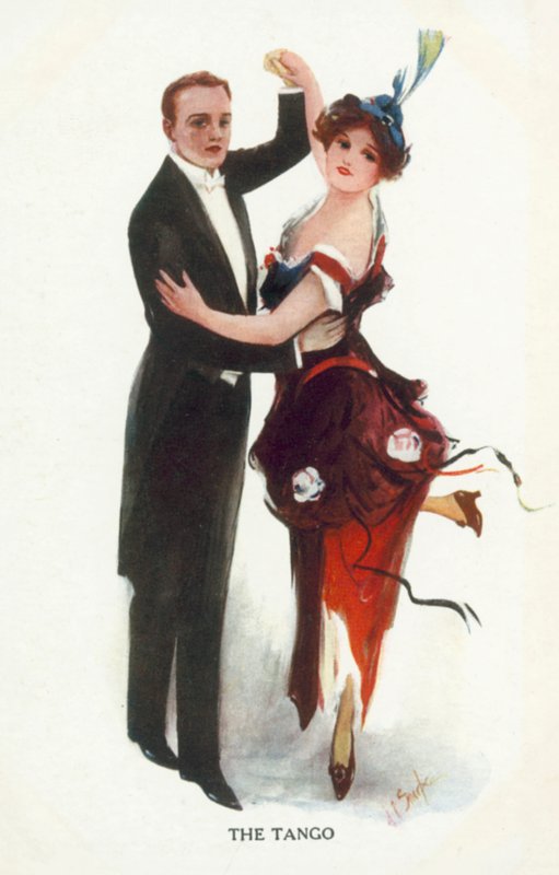 Tango (litografia a cores) de European School