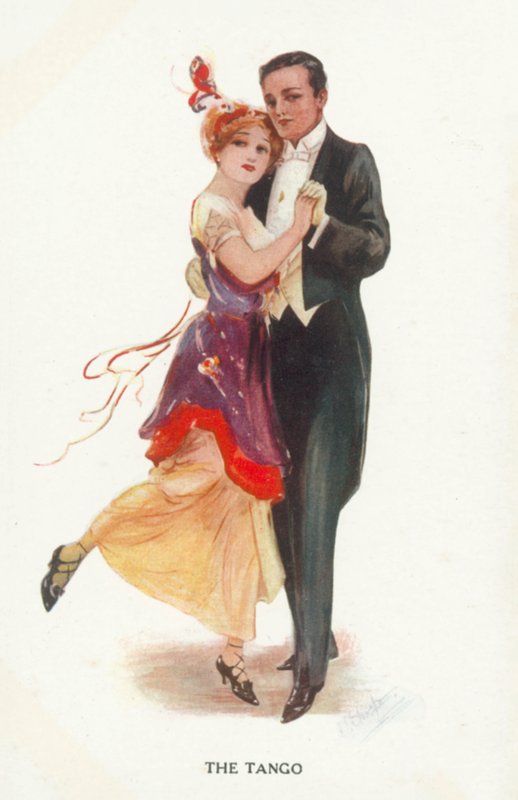 Tango (litografia a cores) de European School