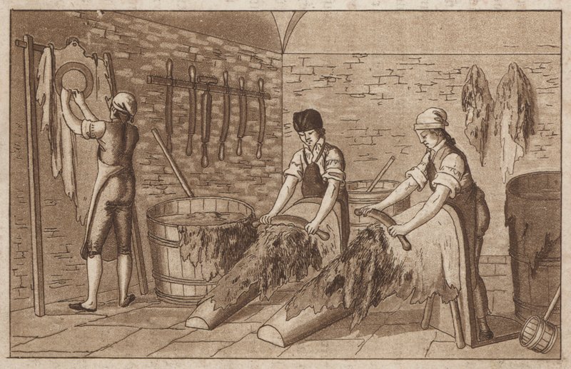 Fábrica de curtumes (litho) de European School
