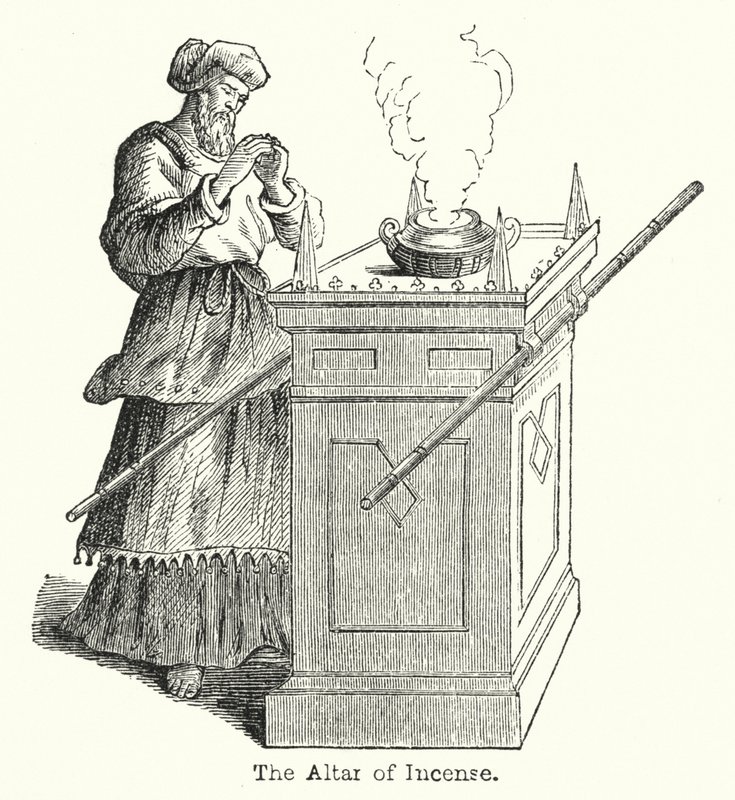 O Altar de Incenso (gravura) de European School