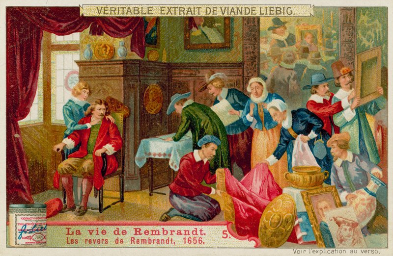 A falência de Rembrandt de European School