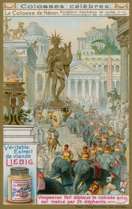 O Colosso de Nero, pelo escultor Zenodore, 66 dC de European School