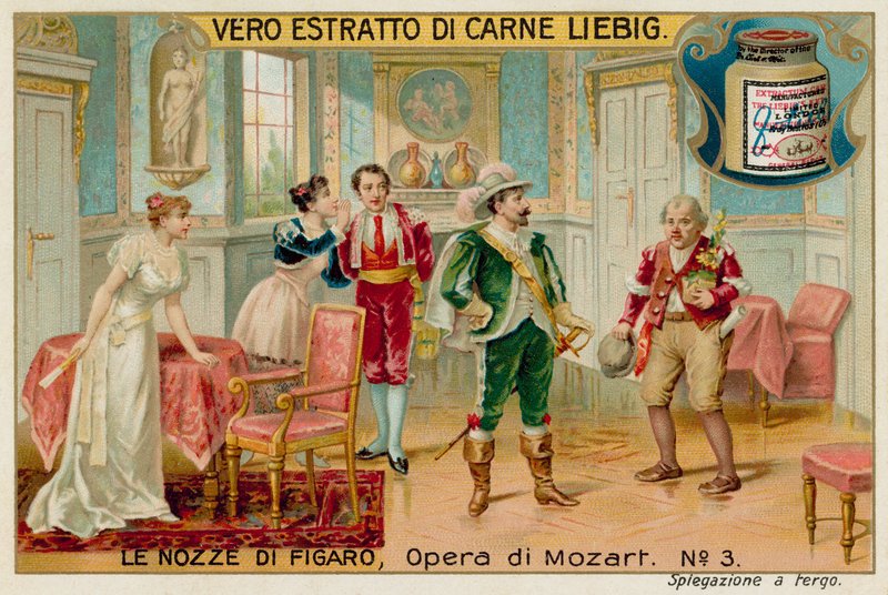 O conde, a condessa, Figaro e Susannah e Antonio o jardineiro de European School