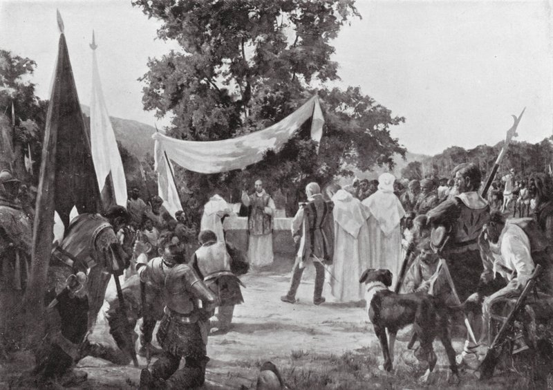 A primeira missa celebrada no Chile (litografia) de European School