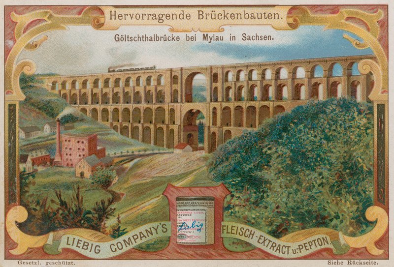A, viaduto goltzsch, ponte estrada ferro, Mylau, alemanha de European School