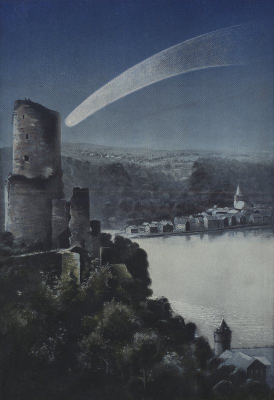 O Grande Cometa de 1811 (cor litho) de European School