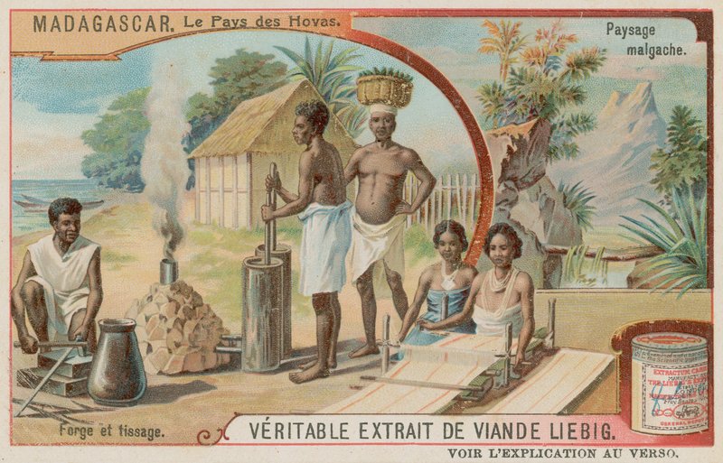 A terra de Hova: uma forja, um tear de tecelagem e o campo de Madagascar de European School