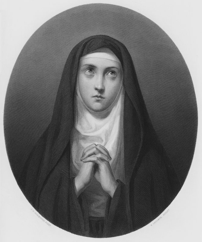 A Freira, a partir da imagem da Coleção Real (gravura) de European School