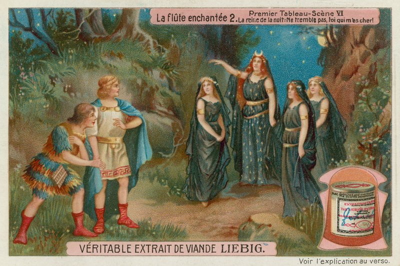 A rainha da noite encontra Tamino e Papageno de European School
