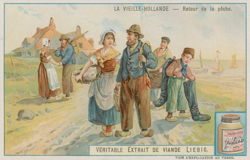 O retorno de uma festa de pesca na Holanda antiga de European School
