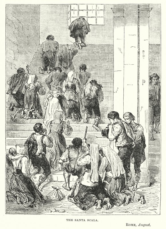 The Santa Scala, Roma, agosto de European School