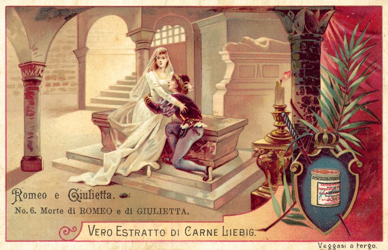 A morte de Romeu e Julieta (chromolitho) de European School