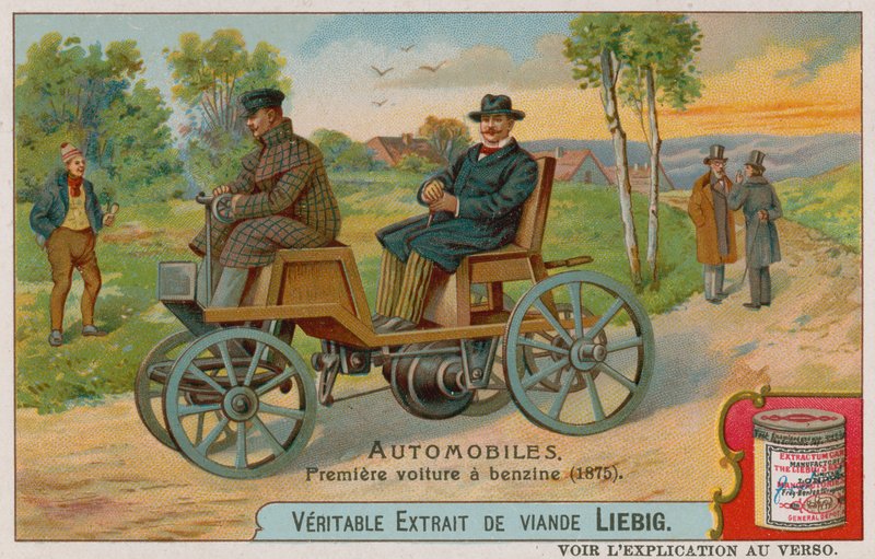 O primeiro carro a gasolina, 1875 de European School
