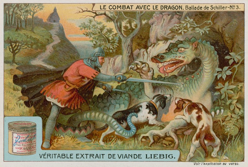 O cavaleiro batalha com o dragão de European School