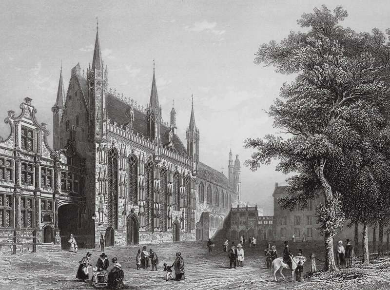 Câmara Municipal de Bruges (gravura) de European School