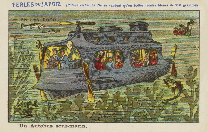 Ônibus subaquático no ano 2000 de European School