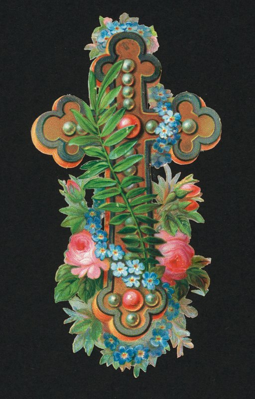 Sucata vitoriana: Santa Cruz (chromolitho) de European School