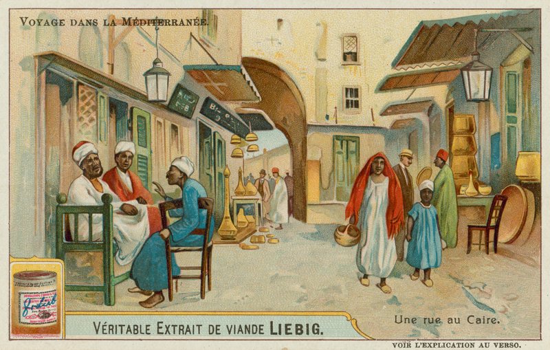 Vista, de, um, rua, em, cairo de European School