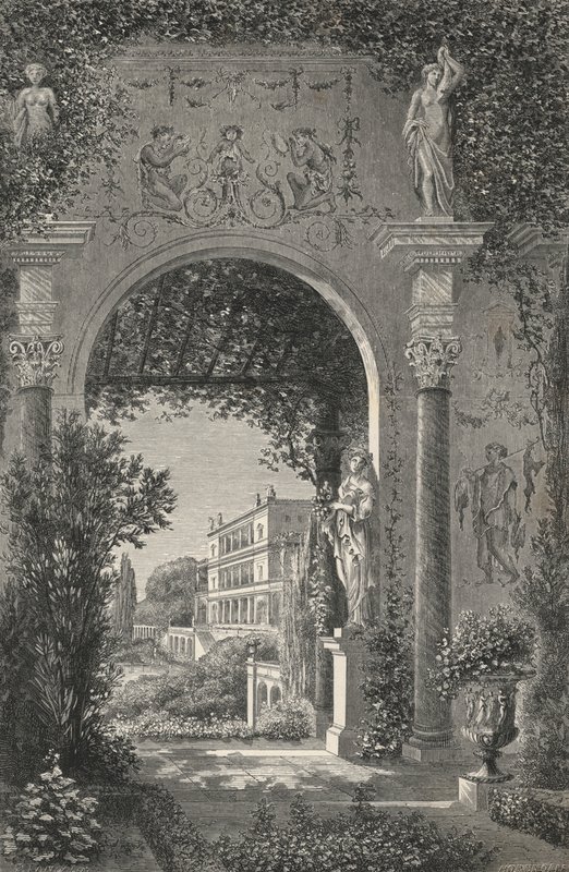 Villa Romana no Tempo de Augusto (gravura) de European School