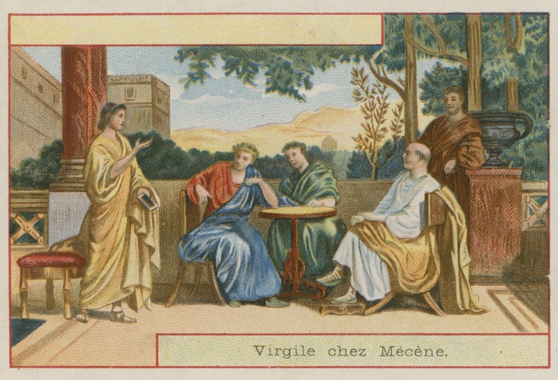 Virgil visitar Gaius Maecenas de European School