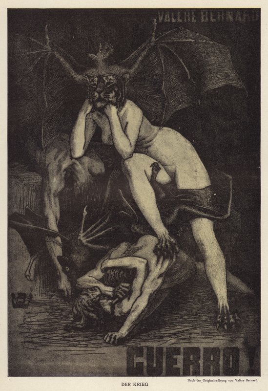 Guerra (litho) de European School