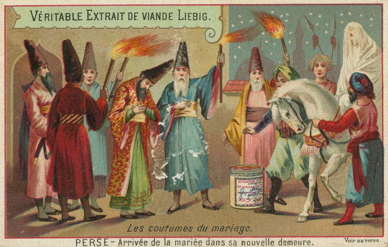 Roupas de casamento da Pérsia de European School