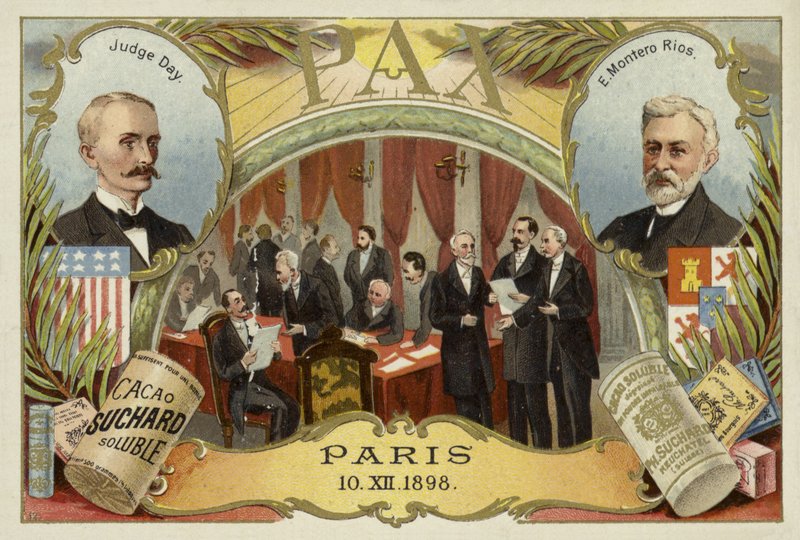 William R Day e Eugenio Montero Rios e o Tratado de Paris que termina a Guerra Hispano-Americana, 10 de dezembro de 1898 de European School