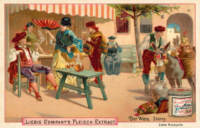 Vinho: Sherry (cromolitho) de European School