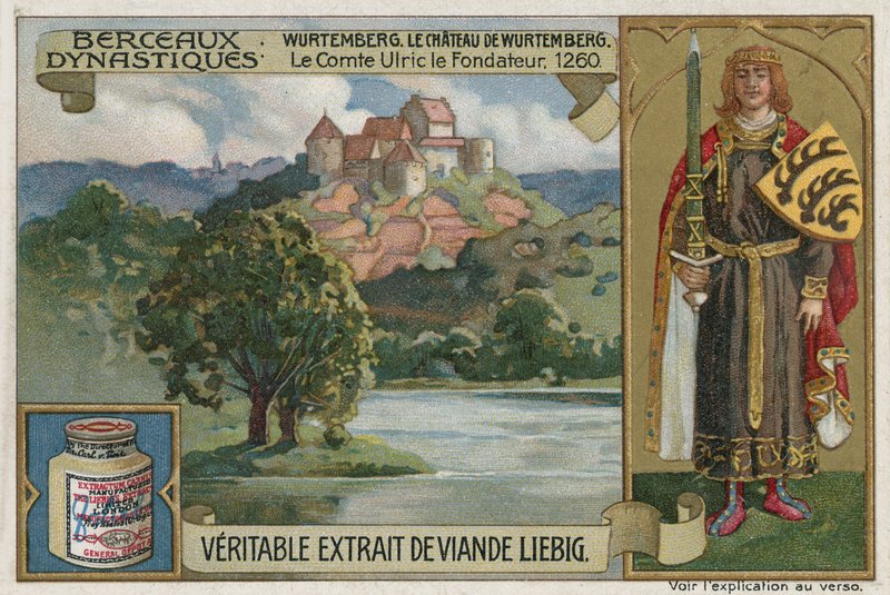 Wurttemberg; Castelo de Wirtemberg e Ulrich I, conde de Wurttemberg, 1260 de European School