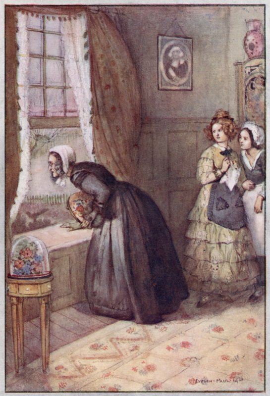 Ilustração para Cranford pela Sra. Gaskell (cor litho) de Evelyn Paul