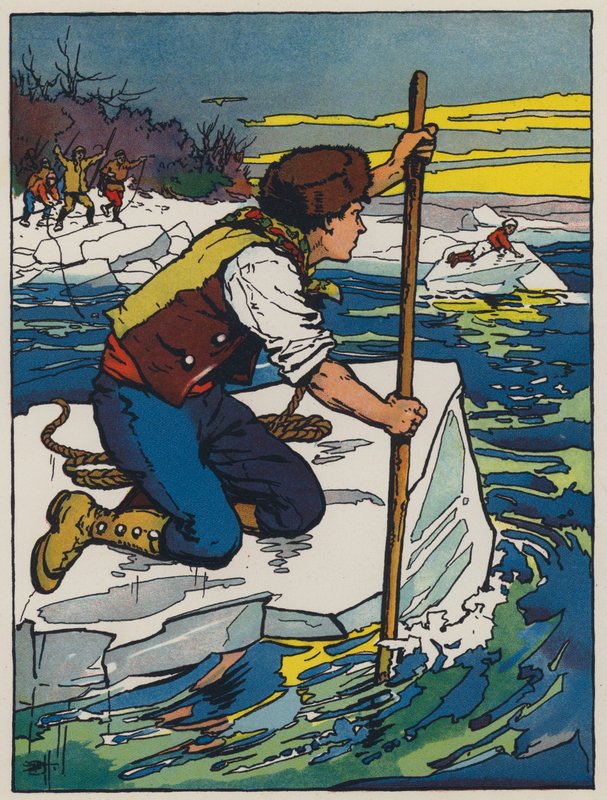 Quebrar gelo (cor litho) de Evelyn Stuart Hardy